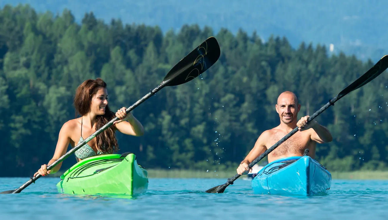 Canoeing Lake Faaker See