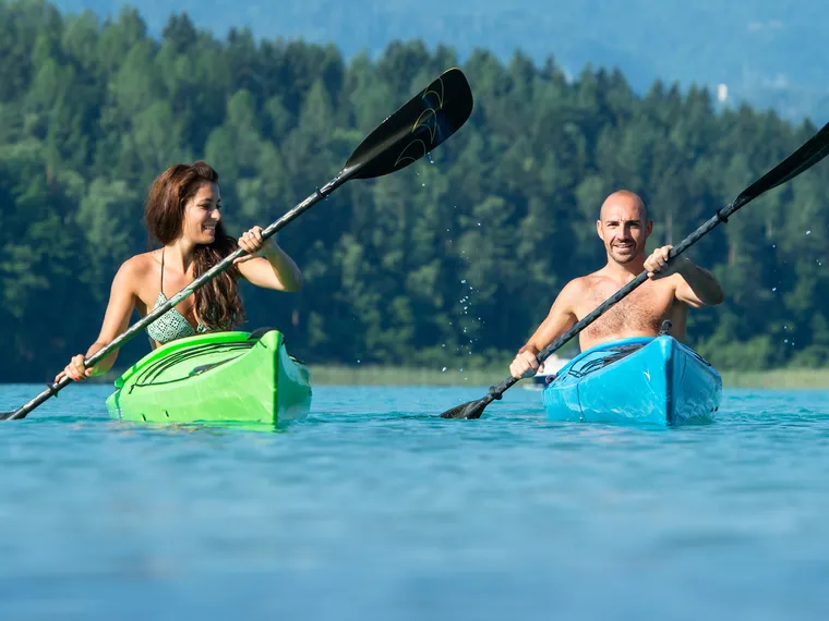 Canoeing Lake Faaker See
